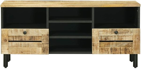 vidaXL Stauraumschränke Natur 100 x 33 x 46 cm Massivholz Mango 4018862 Bild 4