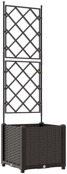 vidaXL Garten-Pflanzgefäß Braun 40 x 40 x 143 cm Stahl 42002813