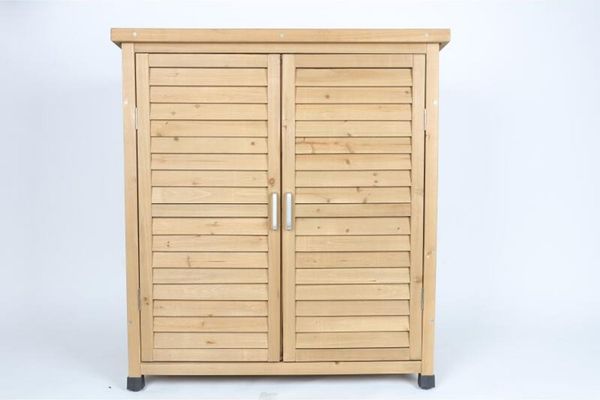 Gartenschrank Tannenholz Honey Geräteschuppen Stauraum Regale Ablagen Wetterfest