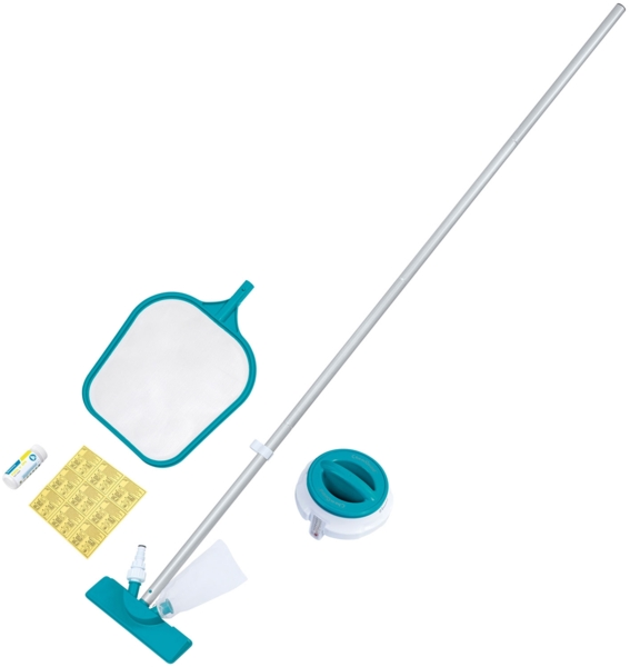 Poolpflege Komplett-Set AquaClear™ Deluxe für Poolgrößen bis 396 cm