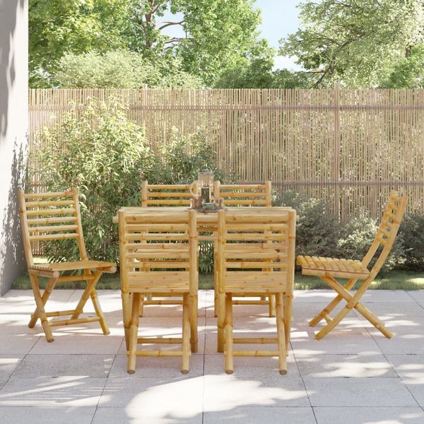 vidaXL Gartenstühle 6 Stk. Klappbar 43x54x88 cm Bambus 3278518