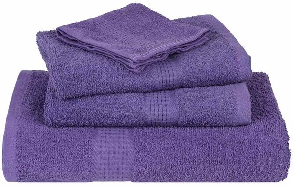 vidaXL 12-tlg. Handtuch-Set FROGN Lila 360 g/m² 137104 Bild 4