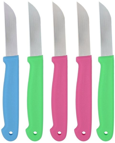 TSB Werk Gemüsemesser 5x Schälmesser Küchenmesser Kartoffelschälmesser, Messer, Gemüsemesser, Obst, Set