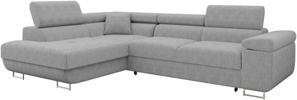 Ecksofa Torezio Cord (Farbe: Poso 110, Seite: Links)