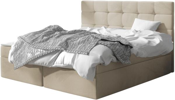 Boxspringbett Gazel, Beige, 160x200 cm