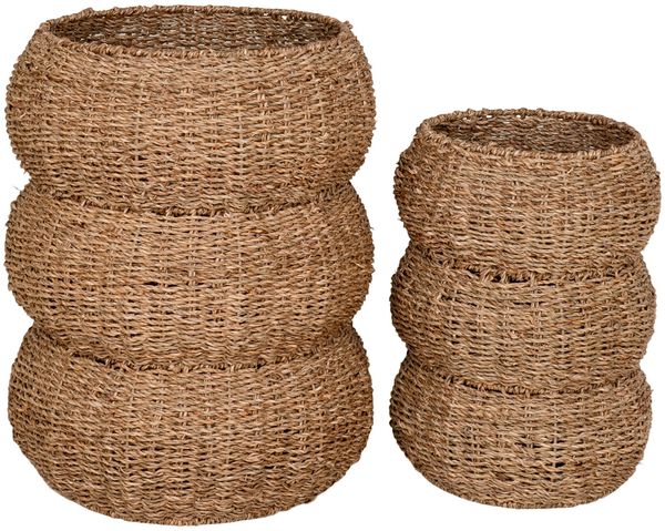 House Nordic Körbe, Seegras, Natur, 2er Set