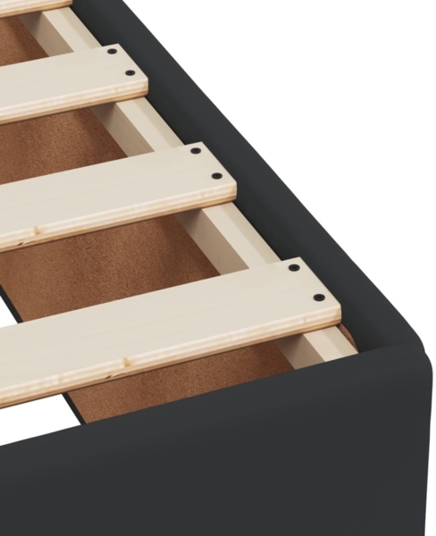 vidaXL Bettgestell Schwarz 90x190 cm Kunstleder 3284536 Bild 6