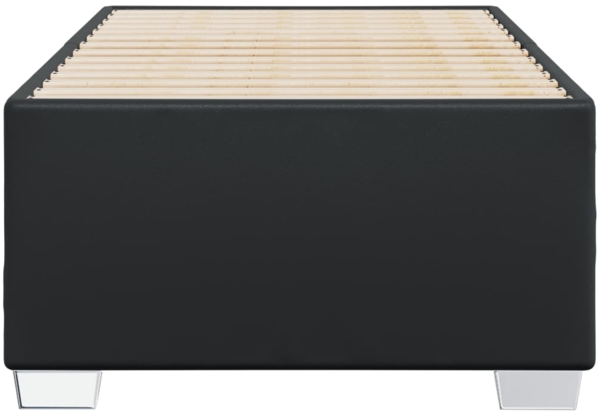 vidaXL Bettgestell Schwarz 90x190 cm Kunstleder 3284536 Bild 3