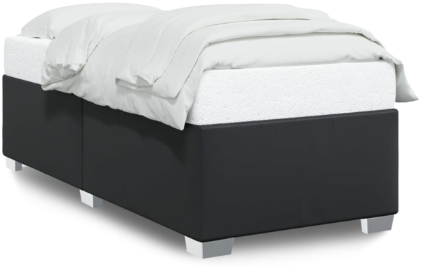 vidaXL Bettgestell Schwarz 90x190 cm Kunstleder 3284536 Bild 1