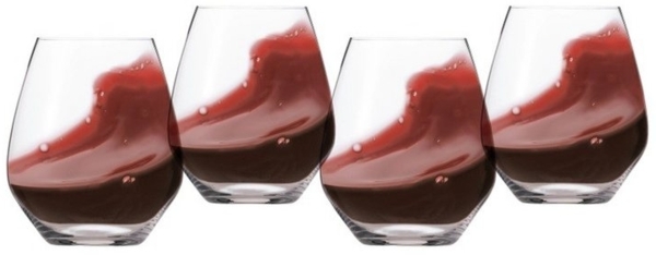 Spiegelau Authentis Casual Universalbecher XL, 4er Set, Weinglas, Rotweinglas, Weißweinglas, Wein, Glas, Kristallglas, H 11. 9 cm, 625 ml, 4800280