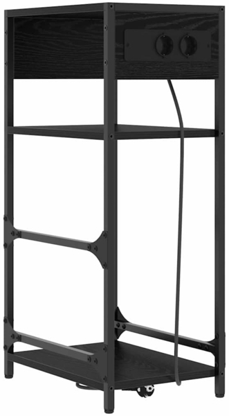 vidaXL Nachttisch Schwarze Eiche 40 x 27 x 76 cm Holzwerkstoff 859570 Bild 1