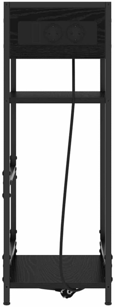 vidaXL Nachttisch Schwarze Eiche 40 x 27 x 76 cm Holzwerkstoff 859570 Bild 5