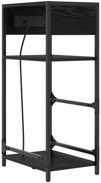 vidaXL Nachttisch Schwarze Eiche 40 x 27 x 76 cm Holzwerkstoff 859570 Bild 7