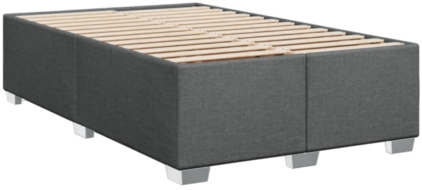 vidaXL Boxspringbett mit Matratze Dunkelgrau 90x200 cm Stoff 3285779 Bild 7
