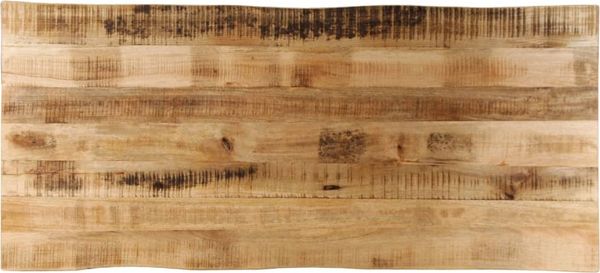 vidaXL Tischplatte mit Baumkante 140x60x3,8 cm Raues Mango Massivholz 370697