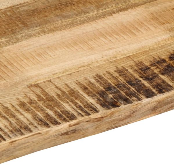 vidaXL Tischplatte mit Baumkante 140x60x3,8 cm Raues Mango Massivholz 370697 Bild 7