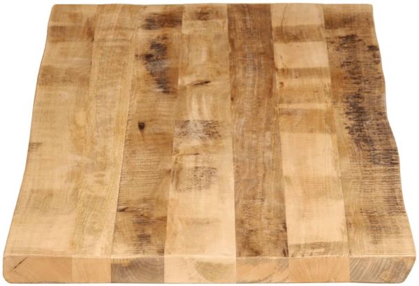 vidaXL Tischplatte mit Baumkante 140x60x3,8 cm Raues Mango Massivholz 370697 Bild 4