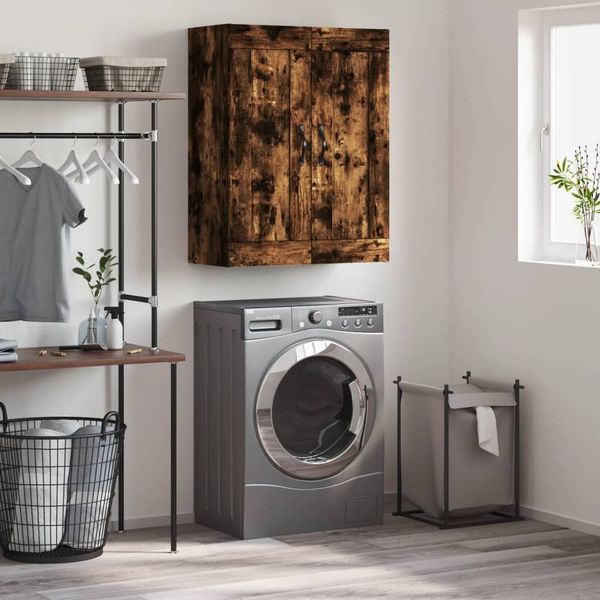 vidaXL Wandschrank Räuchereiche 69,5x34x90 cm Holzwerkstoff 830377
