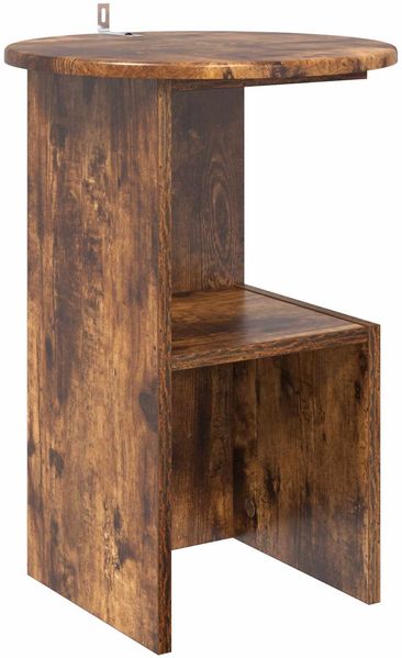 vidaXL Beistelltisch Geräucherte Eiche Ø 39,5 x 55 cm Holzwerkstoff 8001042 Bild 2