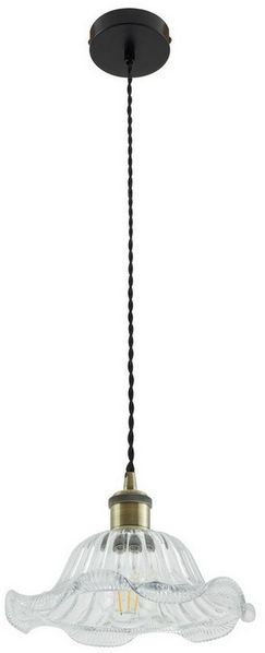 Lindby Hängeleuchte Ludowika, Glas Transparent IP20, 1 x 15 W LED