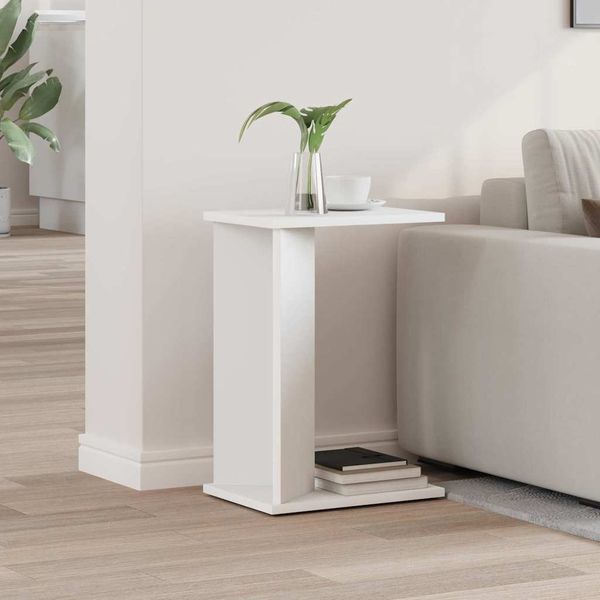 vidaXL Beistelltisch Weiß 35 x 25 x 50 cm Holzwerkstoff 891184