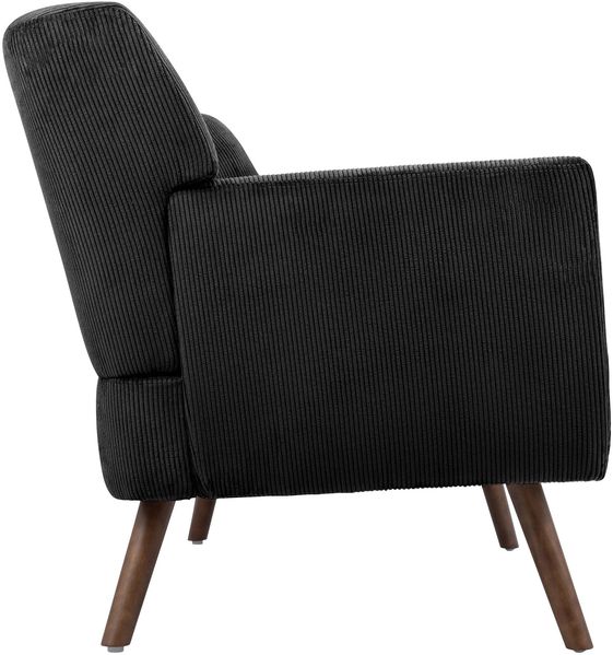 Sofa ARNE Cord 2-Sitzer - 120 x 74 x 81 cm, Cord, Schwarz | Couch Loungesofa für Wohnzimmer Schlafzimmer Leseecke Bild 6