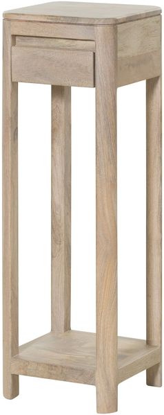 Beistelltisch Mango 30x30x90 weiß lackiert TORONTO #313