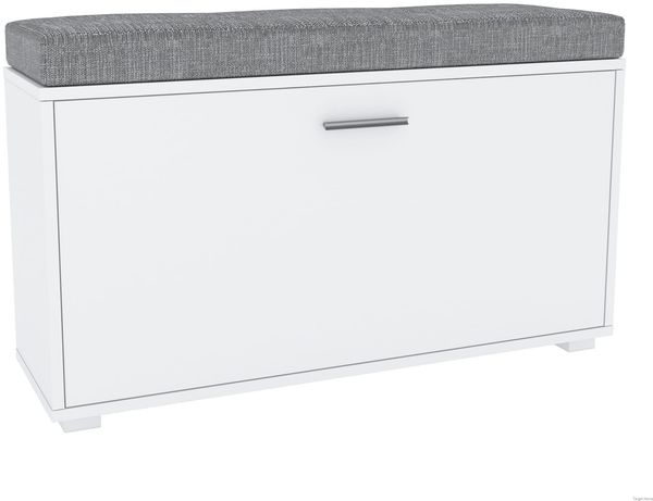 TARGET HOME SCHUHBANK Spanplatte Weiß (H 52.5 x T 27.1 x B 91.2, 120.2 cm)