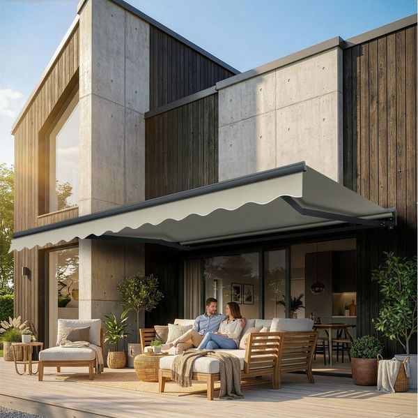 Eclipse Halbkassettenmarkise Kassettenmarkise Eclipse Standard manuell 2,5x2m