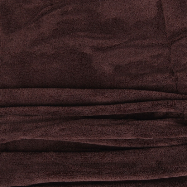 Kuscheldecke supersofte Tagesdecke vielseitig verwendbare Microfaser-Decke, flauschig und anschmiegsam in vielen verschiedenen modischen Farben erhältlich (braun - schokobraun / 90x140 cm)