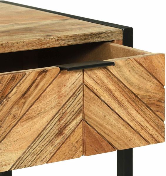 vidaXL Schminktisch Braun 100 x 40 x 120 cm Massivholz Akazie 374115 Bild 10