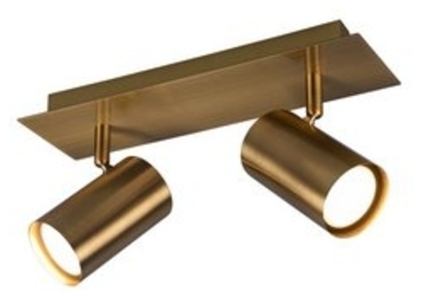 LED Deckenstrahler Altmessing 2-flammig, Breite 30cm Bild 6