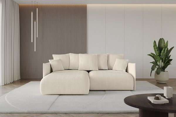 ALTDECOR Ecksofa ONESK-L, Couch mit Schlaffunktion, Wohnzimmer - Wohnlandschaft, Corner Sofa Bett Eckcouch Couch L-Form Schlafcouch Ausziehbar