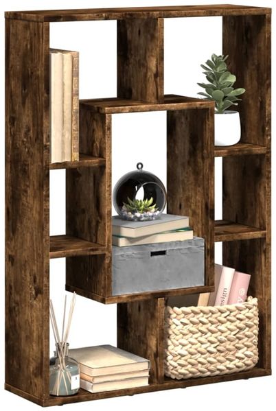 vidaXL Bücherregal Räuchereiche 63x20x90 cm Holzwerkstoff 858142