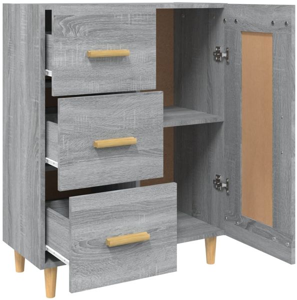 vidaXL Sideboard Grau Sonoma 69,5x34x90 cm Holzwerkstoff 817370 Bild 6