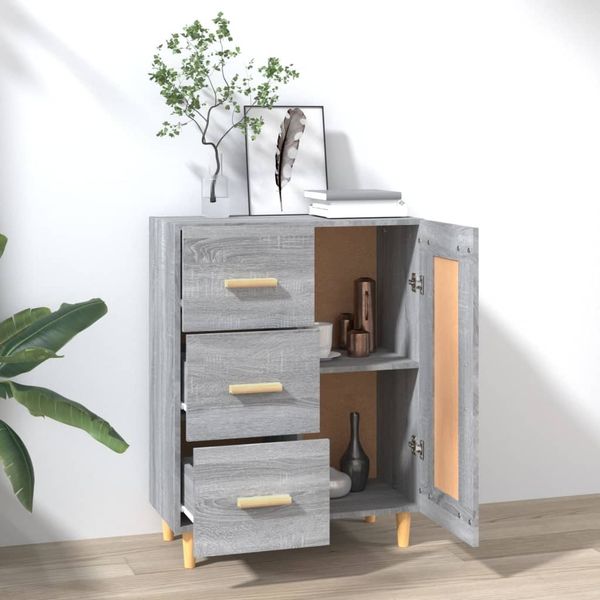 vidaXL Sideboard Grau Sonoma 69,5x34x90 cm Holzwerkstoff 817370 Bild 3