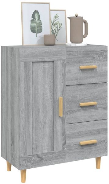 vidaXL Sideboard Grau Sonoma 69,5x34x90 cm Holzwerkstoff 817370 Bild 4