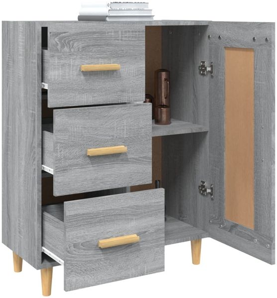 vidaXL Sideboard Grau Sonoma 69,5x34x90 cm Holzwerkstoff 817370 Bild 5