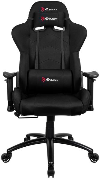 Arozzi Inizio Gaming Stuhl, Stoff, Schwarz, 53 x 47 x 133 cm