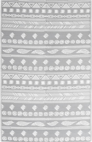 vidaXL Outdoor-Teppich ARAKIL Grau 120x180 cm PP 316970