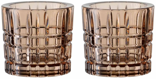 Nachtmann Square Votives Teelichthalter tobacco 2er Set