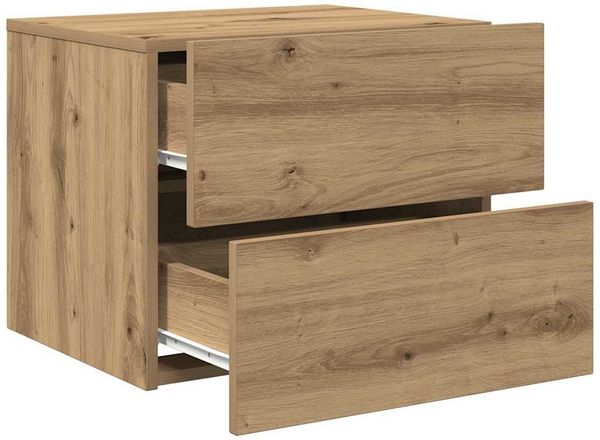 vidaXL Nachttisch Artisan-Eiche 50 x 39 x 41 cm Holzwerkstoff 863074 Bild 5