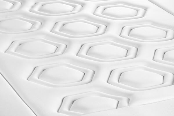 VITAL CARE matratze 200x200 cm + Bettgestell mit lattenrost, Härtegrad 3, Taschenfedern und Rückstellschaum, Höhe : 26 cm Bild 6