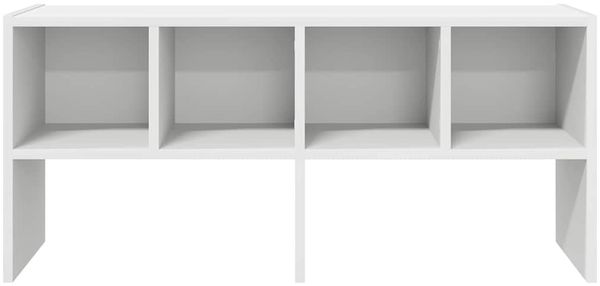vidaXL Schuhregal Stapelbar Weiß 89,5x30x40 cm 858839 Bild 4