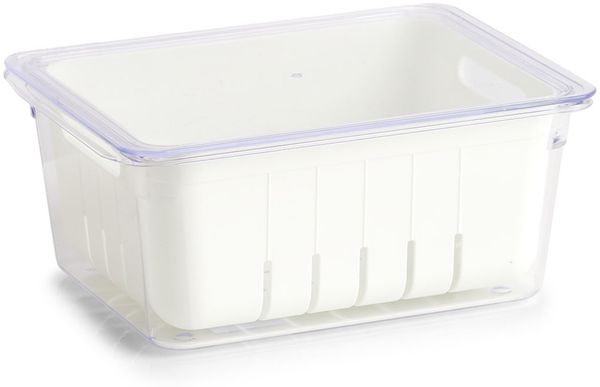 Zeller Kühlschrankbox aus Kunststoff weiß 22 5x17 5x10 cm