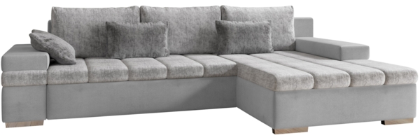 Ecksofa Bangkok Premium (Farbe: Venus Velvet 2921 + Miu 2059 + Miu 2058, Seite: Rechts)