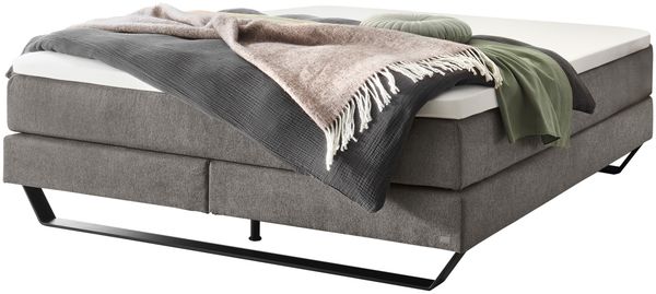 Julieta Boxspringbett schwarz Polyester/Polyamid/Viskose 200cm x 200cm x 59cm