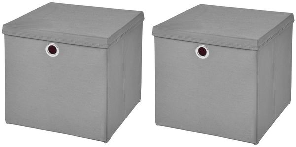 StickandShine Faltbox 2er SET 33 x 33 x 33 cm mit Deckel – perfekt für KALLAX - 19 Farben