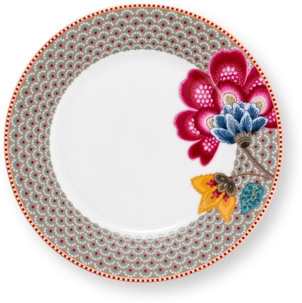 PiP Studio Frühstücksteller Blooming Tales Khaki Frühstücksteller 21cm