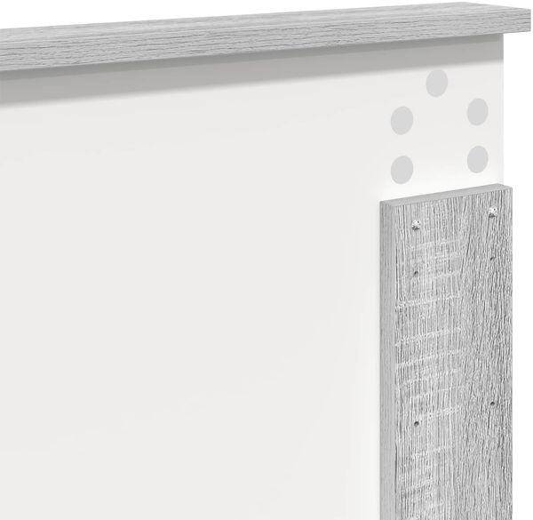 vidaXL Bettrahmen Graues Sonoma 120 x 190 cm Ingenieurs Holz 3409480 Bild 12